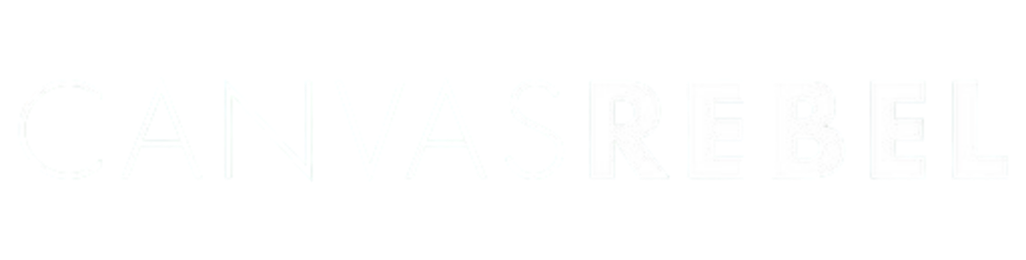 Cannesrebel logo in white text with colorful accents on a black background.