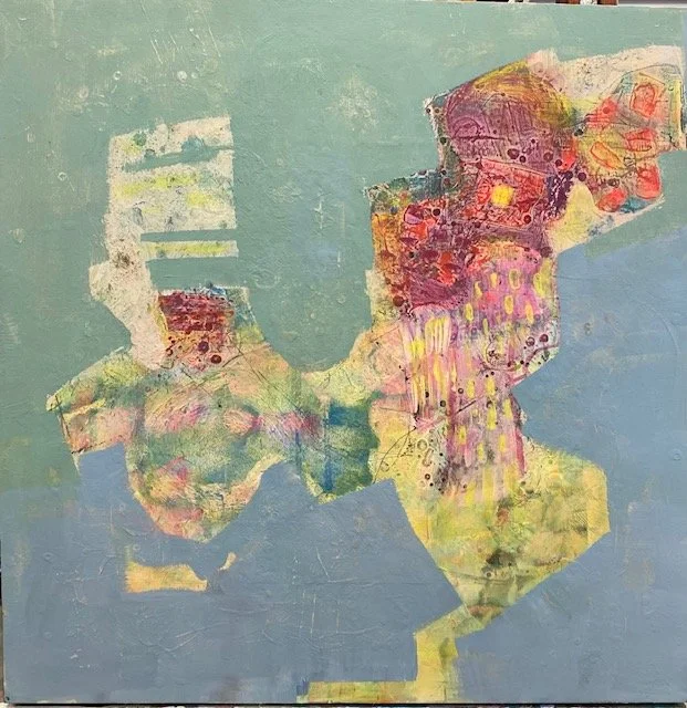 Unexpected Visitor 30 X 30 Acrylic on cradled board.jpeg