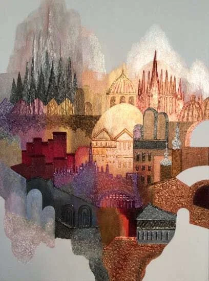 Europa One by Sharron Bowen by Sharron Bowen ‐ Acrylic ‐ 24 x 18.jpg