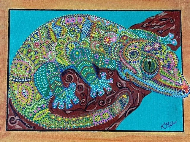 Gecko by Karen Miller ‐ Acrylic ‐ 9 x 12.jpg