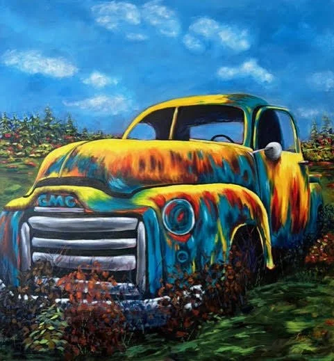 5342642 - The Old Truck Is Out There, Planted In The Grassy Field II by Cynthia Pasloski by Cynthia L_48_44.jpg