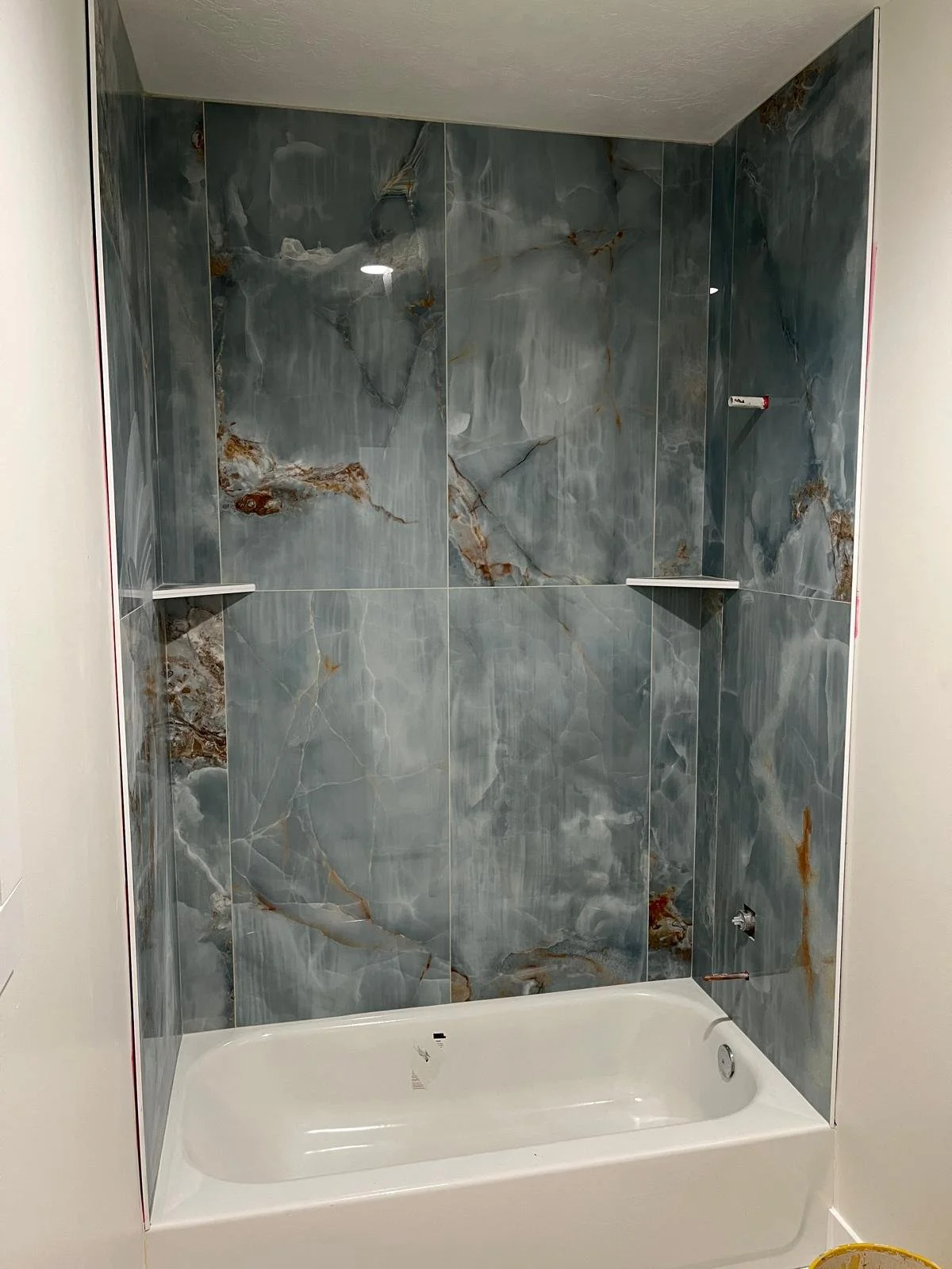 LARGE TILE IN SHOWER