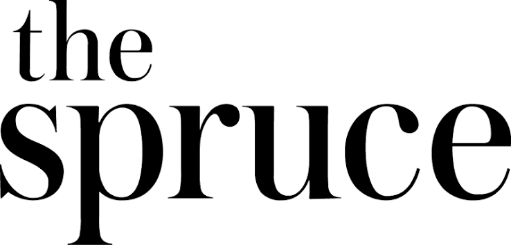 The word "the" appears in smaller black text above the larger word "spruce" in bold black font on a white background.