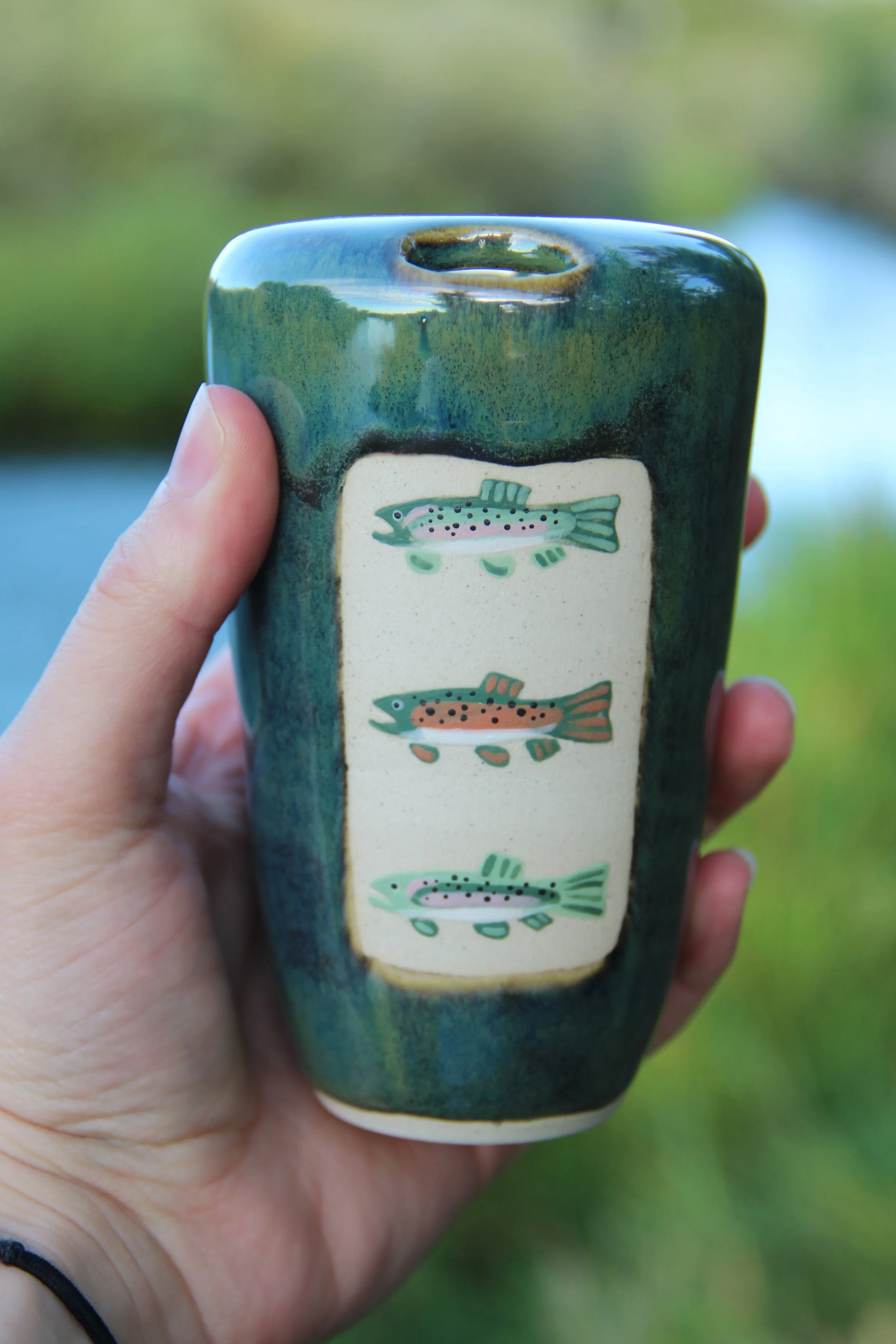 12 OZ Trout Travel Cup