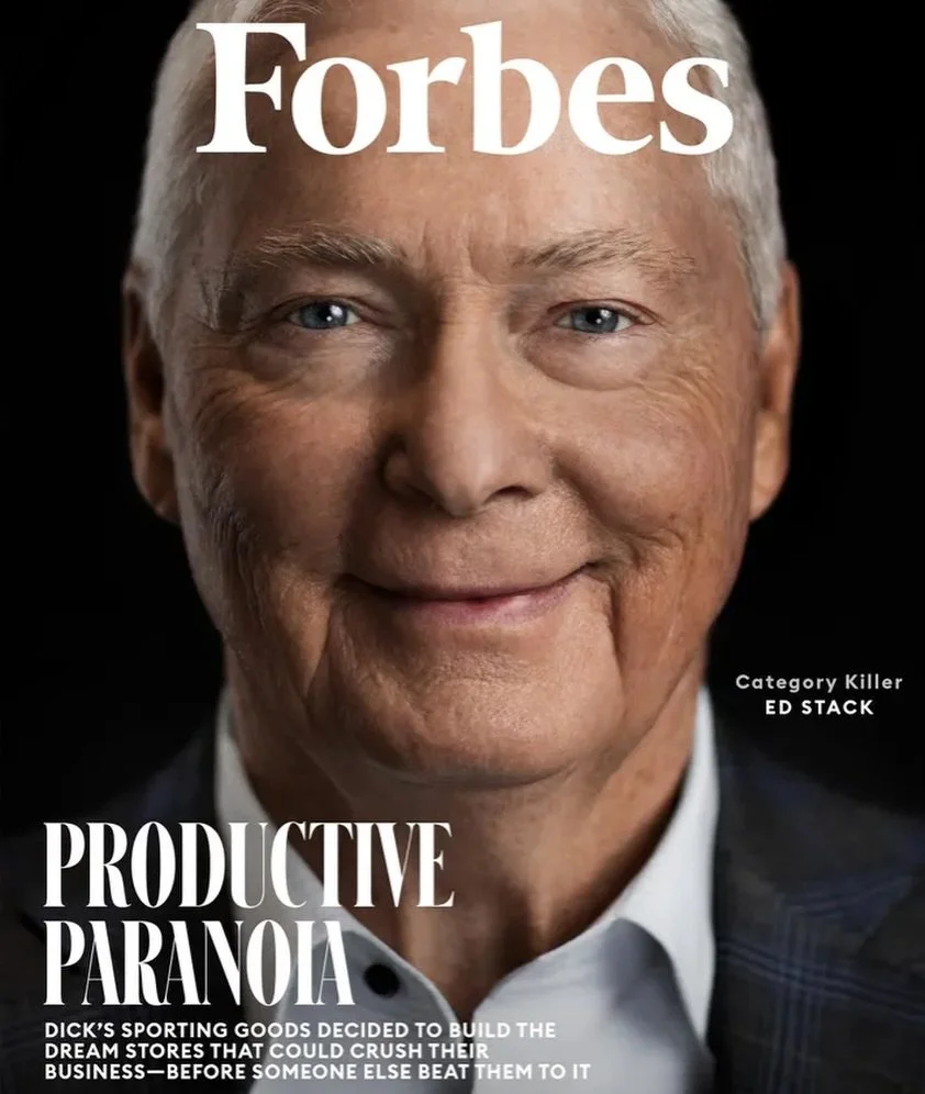 Working on my new website and realizing how many cool jobs I&rsquo;ve worked on and never posted. Grooming for Ed for @forbes! I always love working with Ed and everyone at Dick&rsquo;s, this was a great day and so fun to see in print.