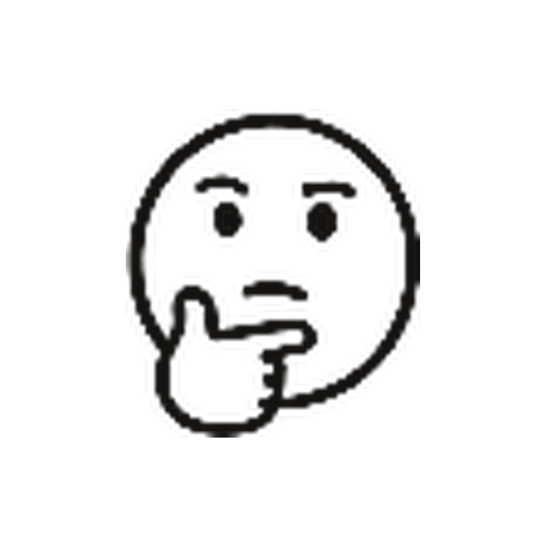 Illustration of a sad face emoji with a slash across its mouth, indicating silence or muted expression.
