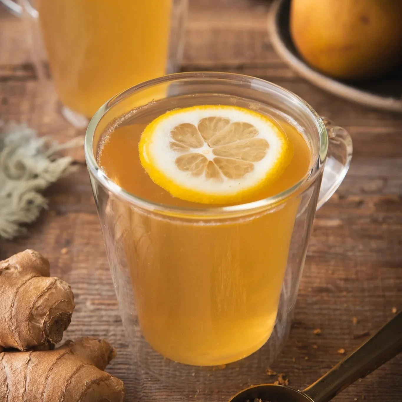 Warm Pear, Ginger and Elderflower Elixir