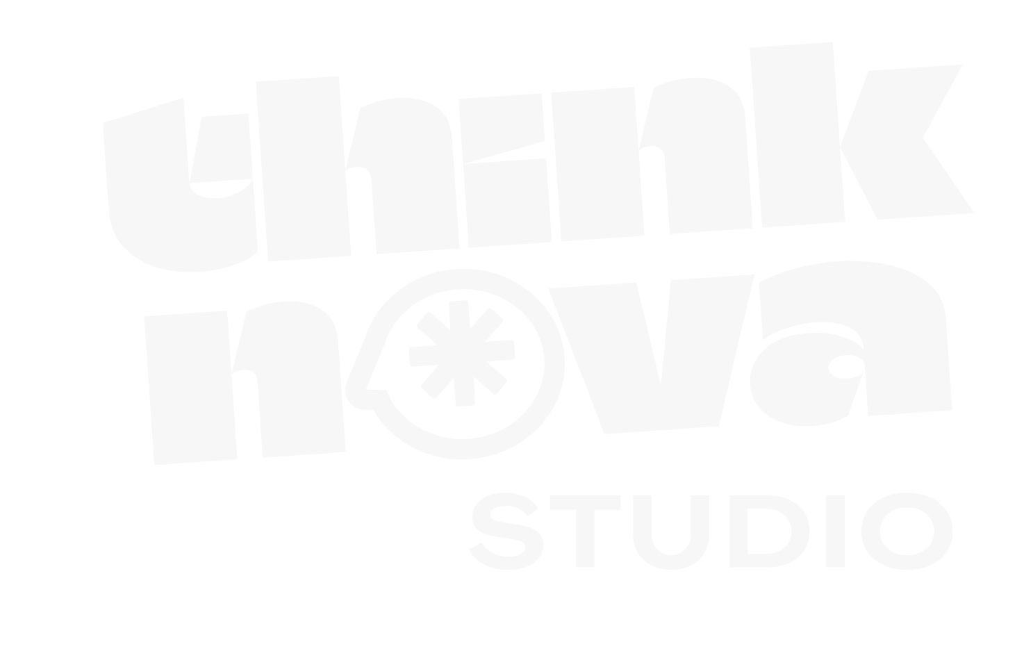 Black and white logo for 'Thank You Studio' with stylized text and a star inside a circle.