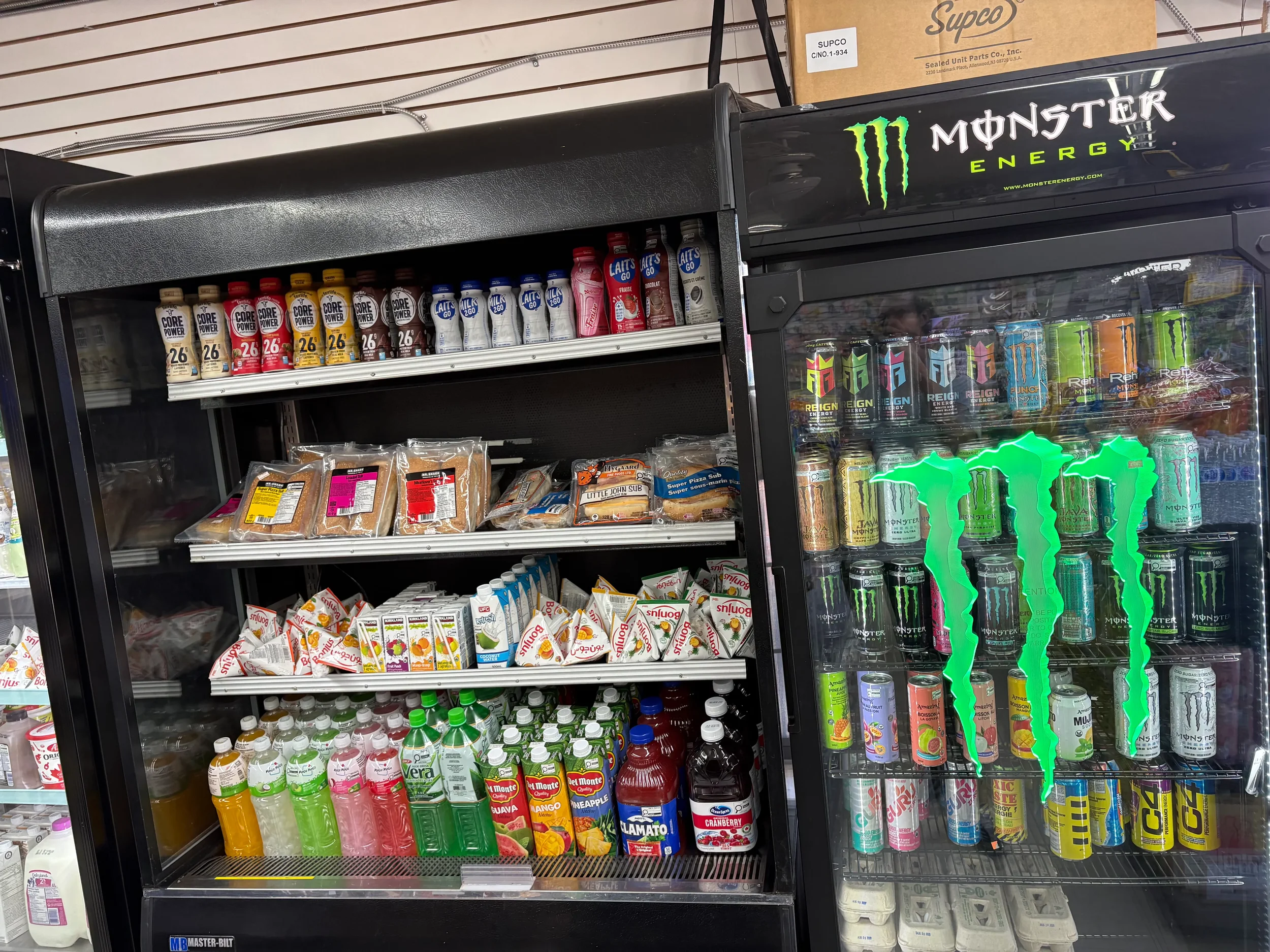 Wide selection of snacks available at Athlon Food Store