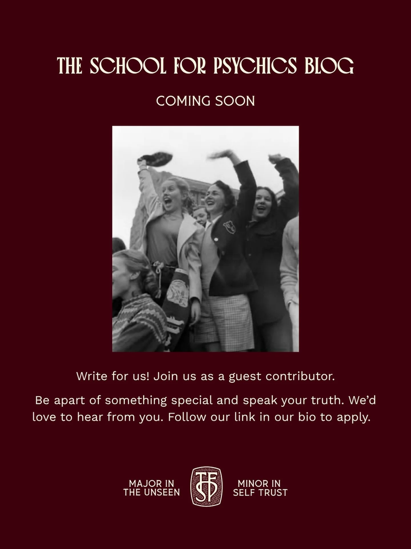 👩🏽&zwj;💻📝Calling all bloggers, writers, explorers of thought and feeling, into words!&nbsp;

We are looking for guest contributors who would like to write and blog at The School For Psychics. Let&rsquo;s explore the topics that light us up.&nbsp;