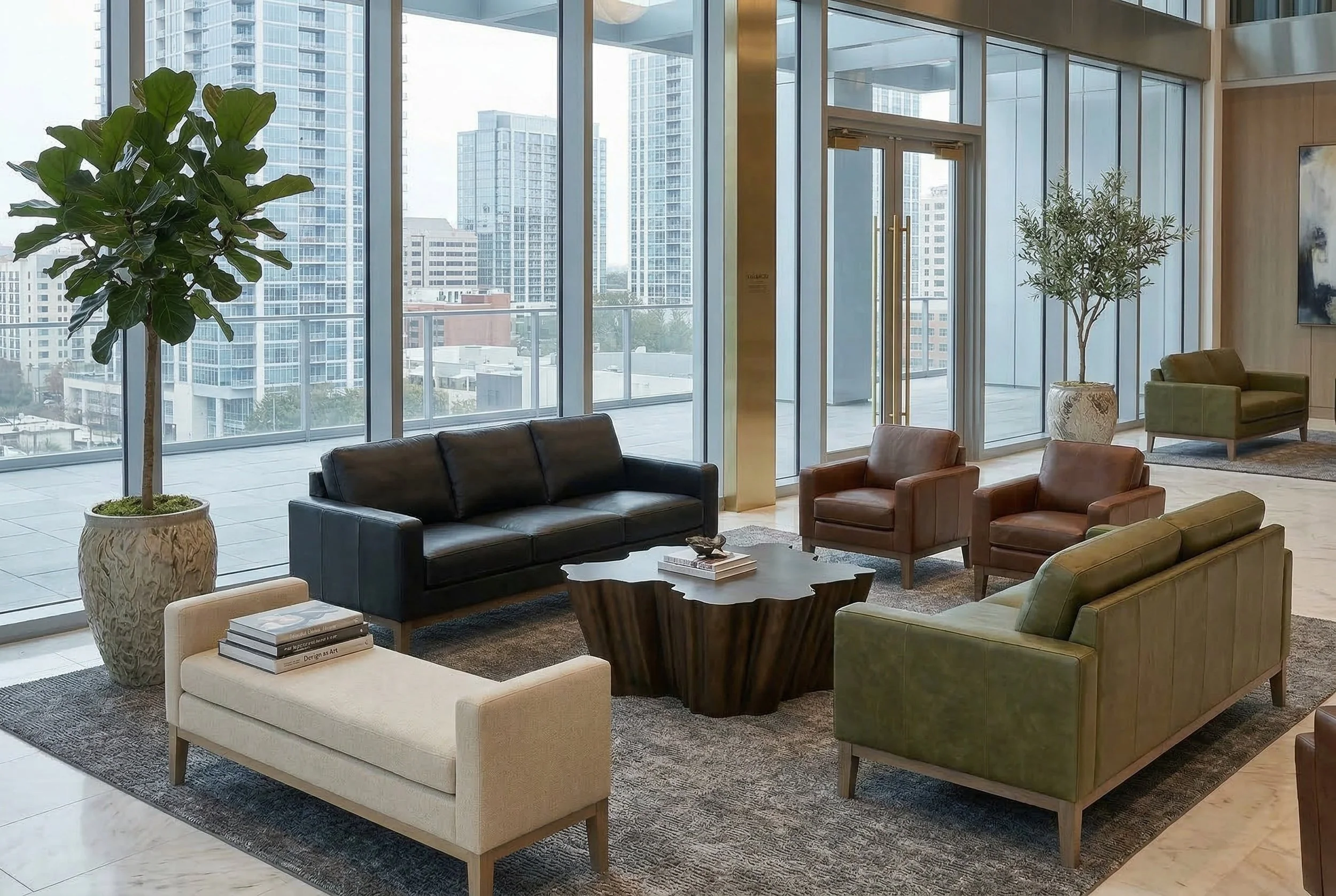 Trellis Empire II Seating Lobby and Amenities TB-133