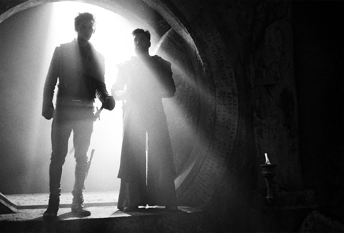 Austin Butler and Manu Bennett "The Shannara Chronicles" 