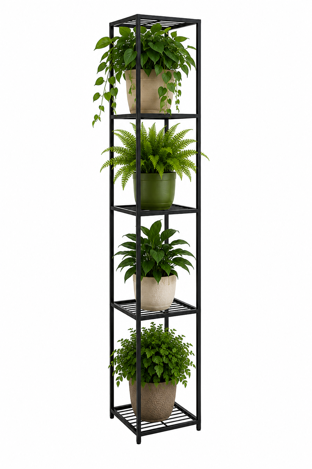Prateleira Estilosa para Vasos de Plantas com 4 Andares