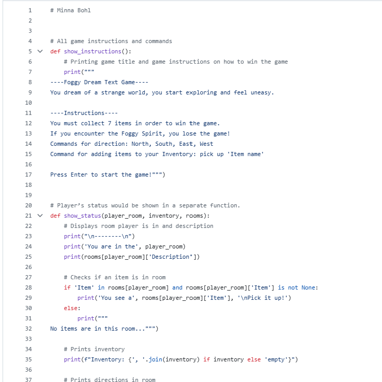 Code, Python, Minna Bohl, Hungry Gemini Owner, GitHub