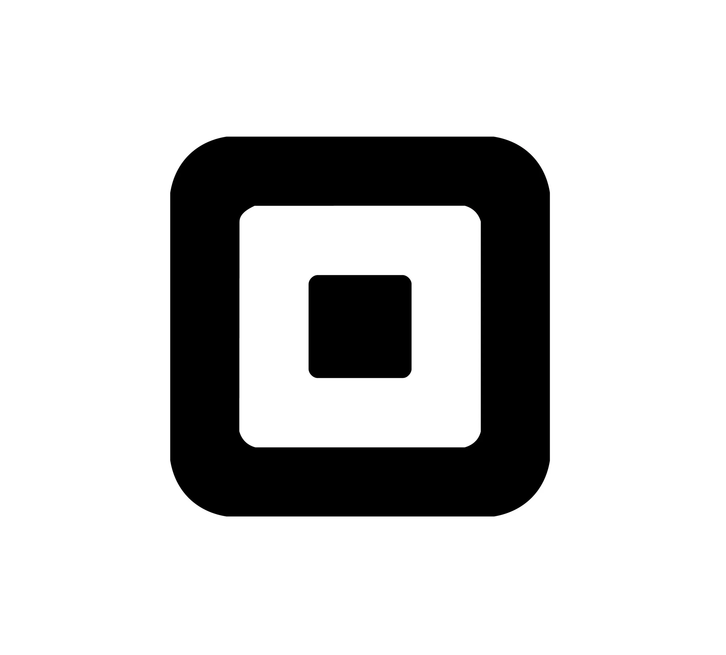Black Square icon on a white background