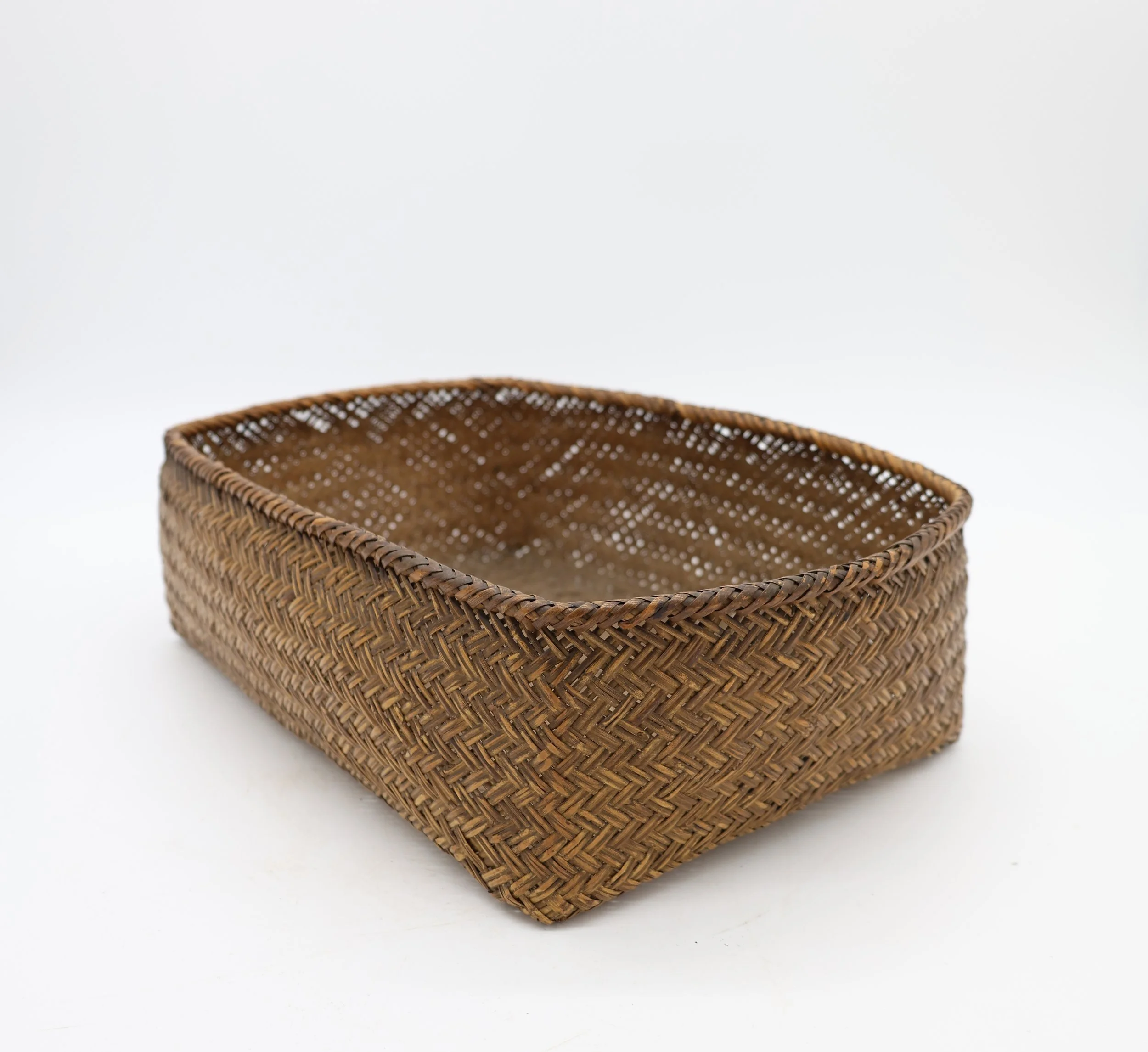 Indonesian woven storage basket