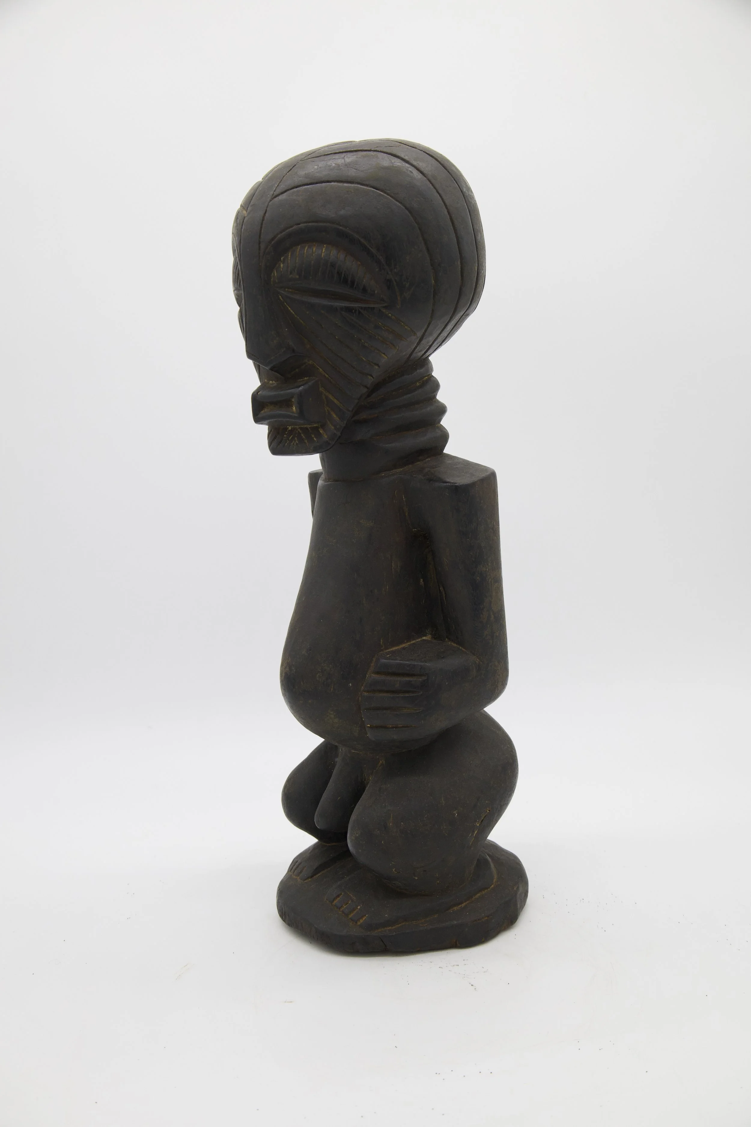 West African carved wood sculpture