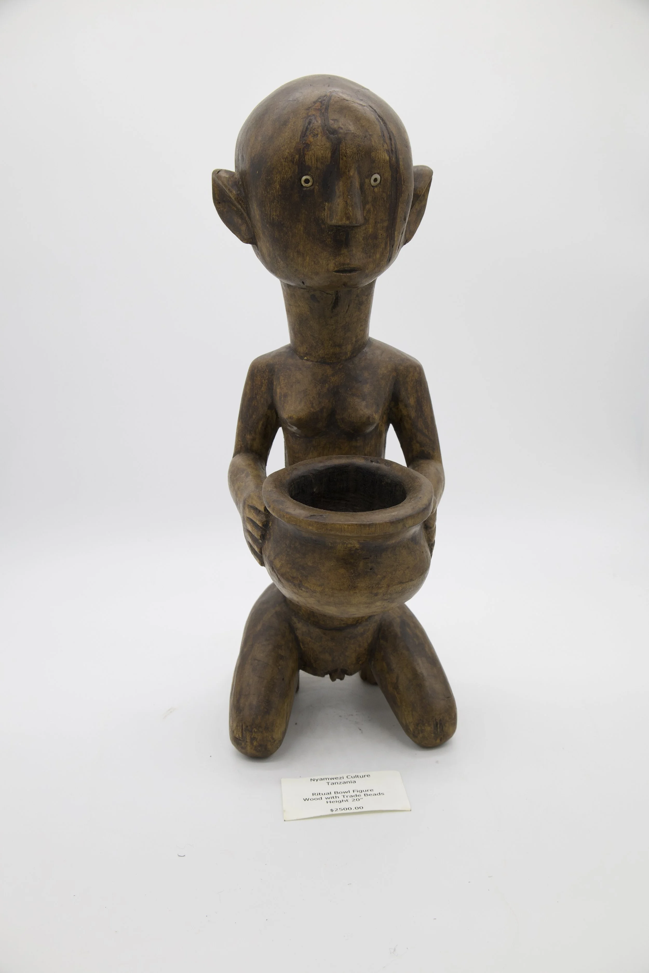 African Ritual Bowl Figure