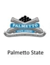 Palmetto State logo with palm tree and ribbon design