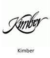 Kimber logo in black script font with the word Kimber below it