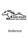 Anderson Manufacturing logo featuring a running horse and the word 'Anderson'