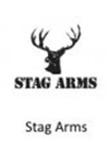 Logo of Stag Arms featuring a stag's head silhouette with antlers, and the company name beneath.