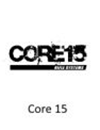Core 15 logo with text.