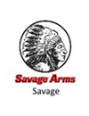 Logo of Savage Arms, featuring a Native American chief in profile with feathers