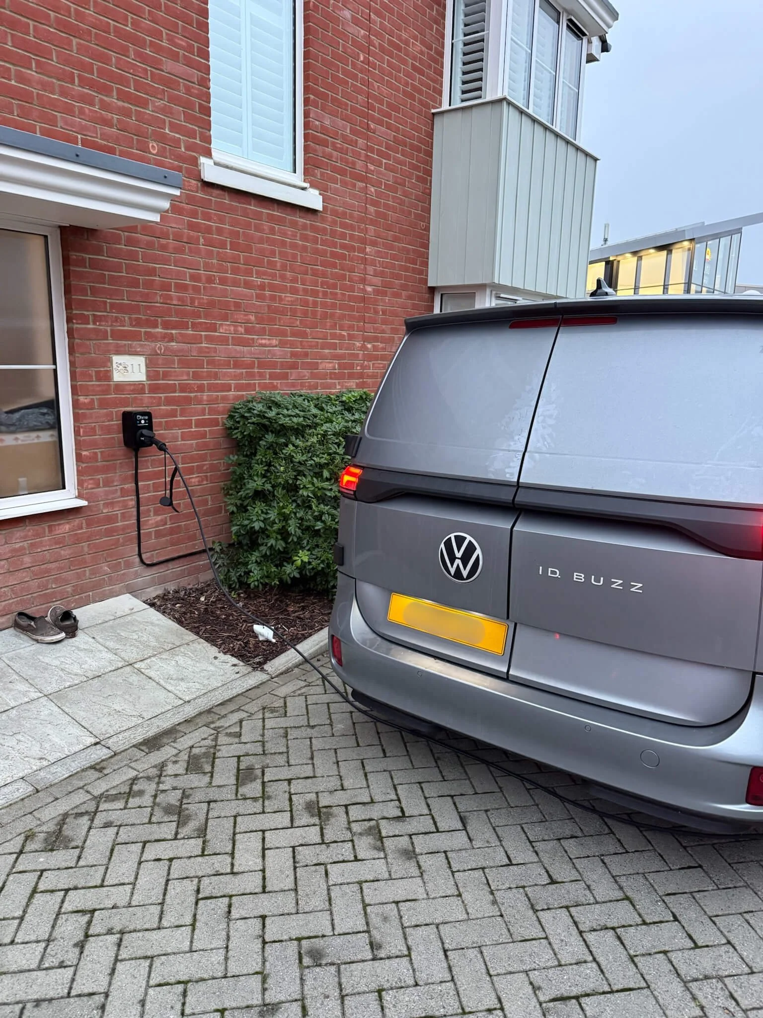 Car being charged with car charger installed by NJ Electrical