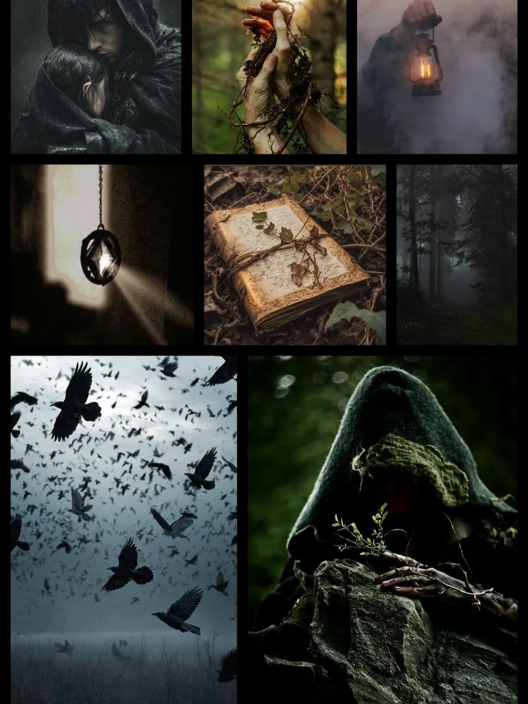 Mood board and excerpt from my short story &ldquo;The Forest That Feeds On Fear.&rdquo; Link to read in bio!