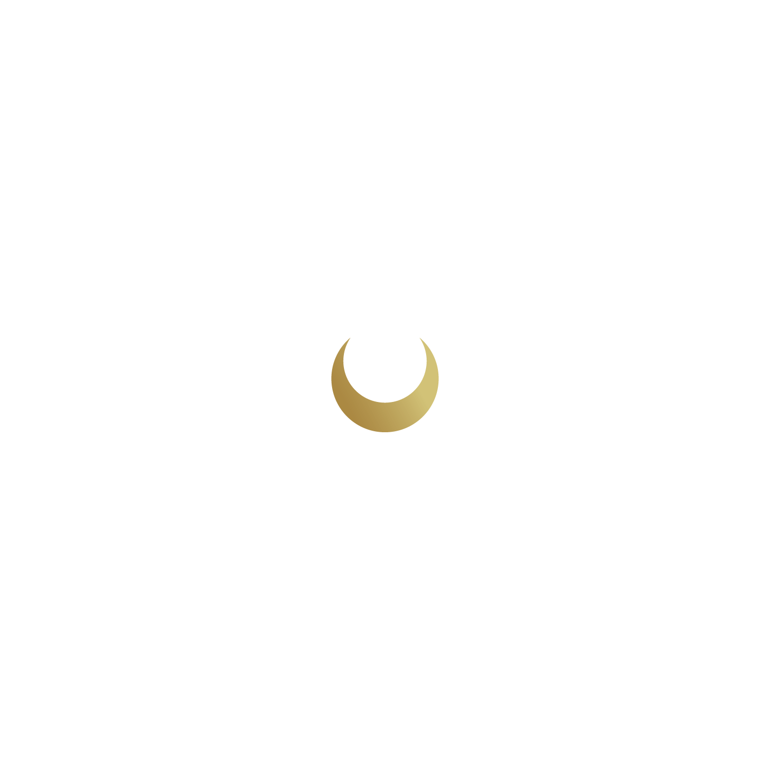 Illustration of a crescent moon, grandmother moon doula logo