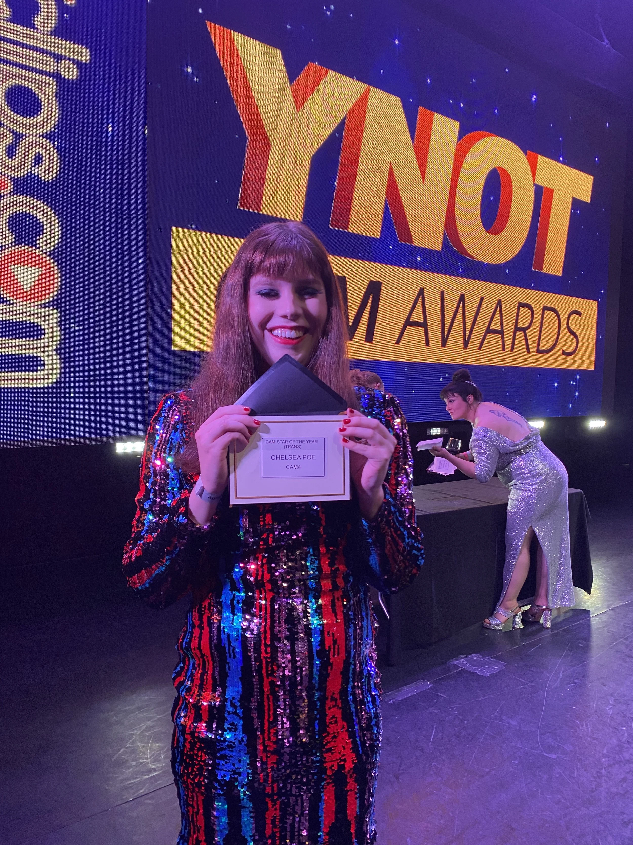 Chelsea Poe at the Ynot Cam Awards
