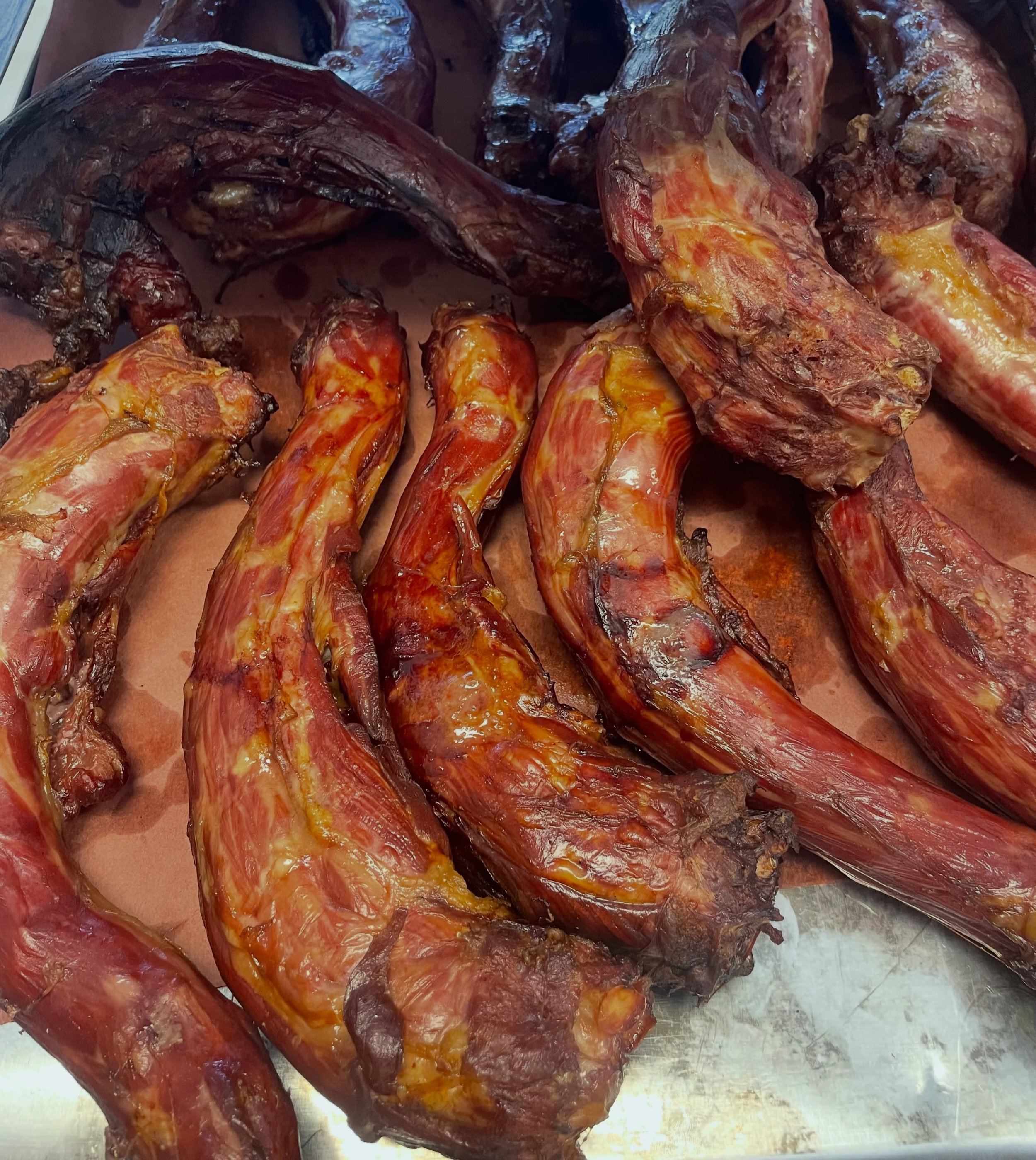 I&rsquo;m running some specials so don&rsquo;t miss out! I have Smoked Turkey necks 5.99lb  Fresh Turkey neck 3.99lb 
Angus Beef Hot dogs  4 in 1 7.99lb &amp; 8 in 1  6.99lb  Chicken Fritters 3.99lb  French rack of Lamb 22.99 lb  This is Limited time
