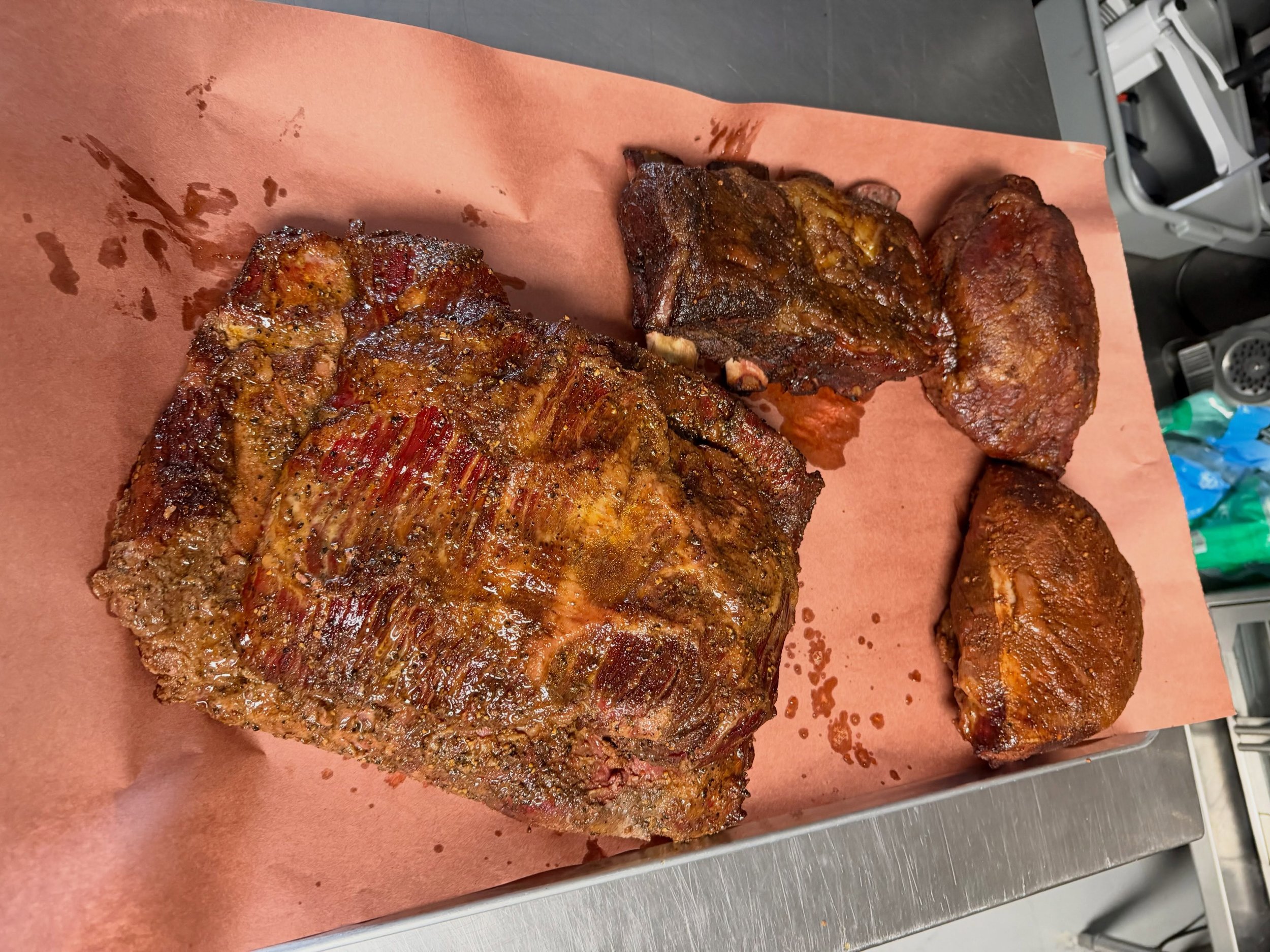 🔥 WHAT&rsquo;S SMOKING AT MOM &amp; POPS? 🔥

Brisket. Beef short ribs. Picanha. 🥩🔥

We love keeping things interesting, so you never know what&rsquo;s going on the smoker next!

Want something specific? Ask us about special orders!

Stop by Mom &