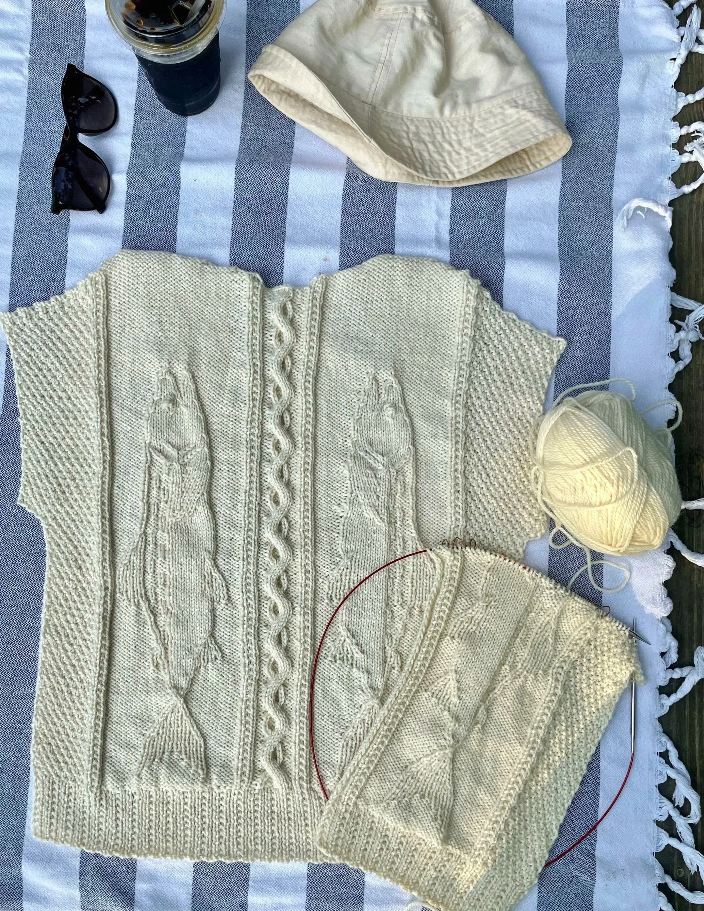Upstream Cardigan by Faye Kennington (In progress) 