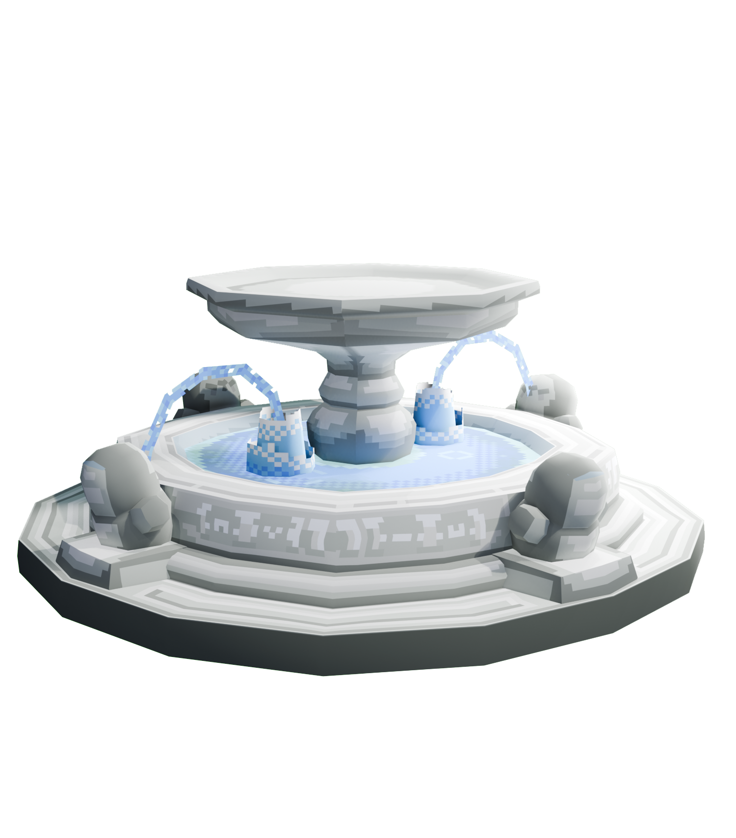 A digital illustration of a futuristic moon base with a large, flat, circular platform on the surface of the moon, featuring a central structure with a tiered, rounded design, and smaller domed structures with interconnected tunnels or pipes, with th