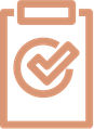 Checklist on a clipboard with a checkmark.