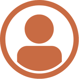 Icon of a person within a circular border.