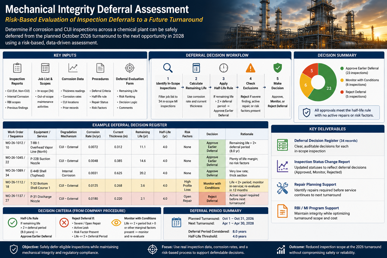 Training AI on Inspection Deferrals