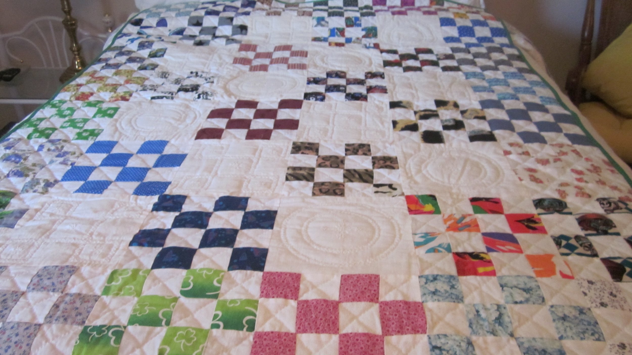 Nine Patch Block — Main — 48” x 62” — $1,000