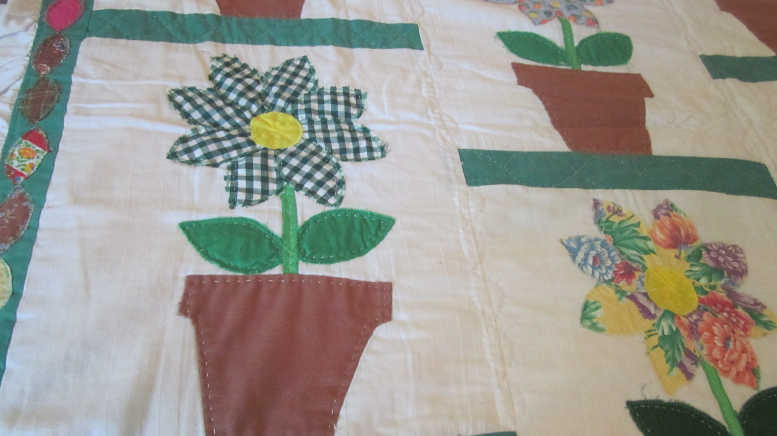 Tisket Tasket, Twin Baskets — Detail — 43” x 78” — $1500 (for both)