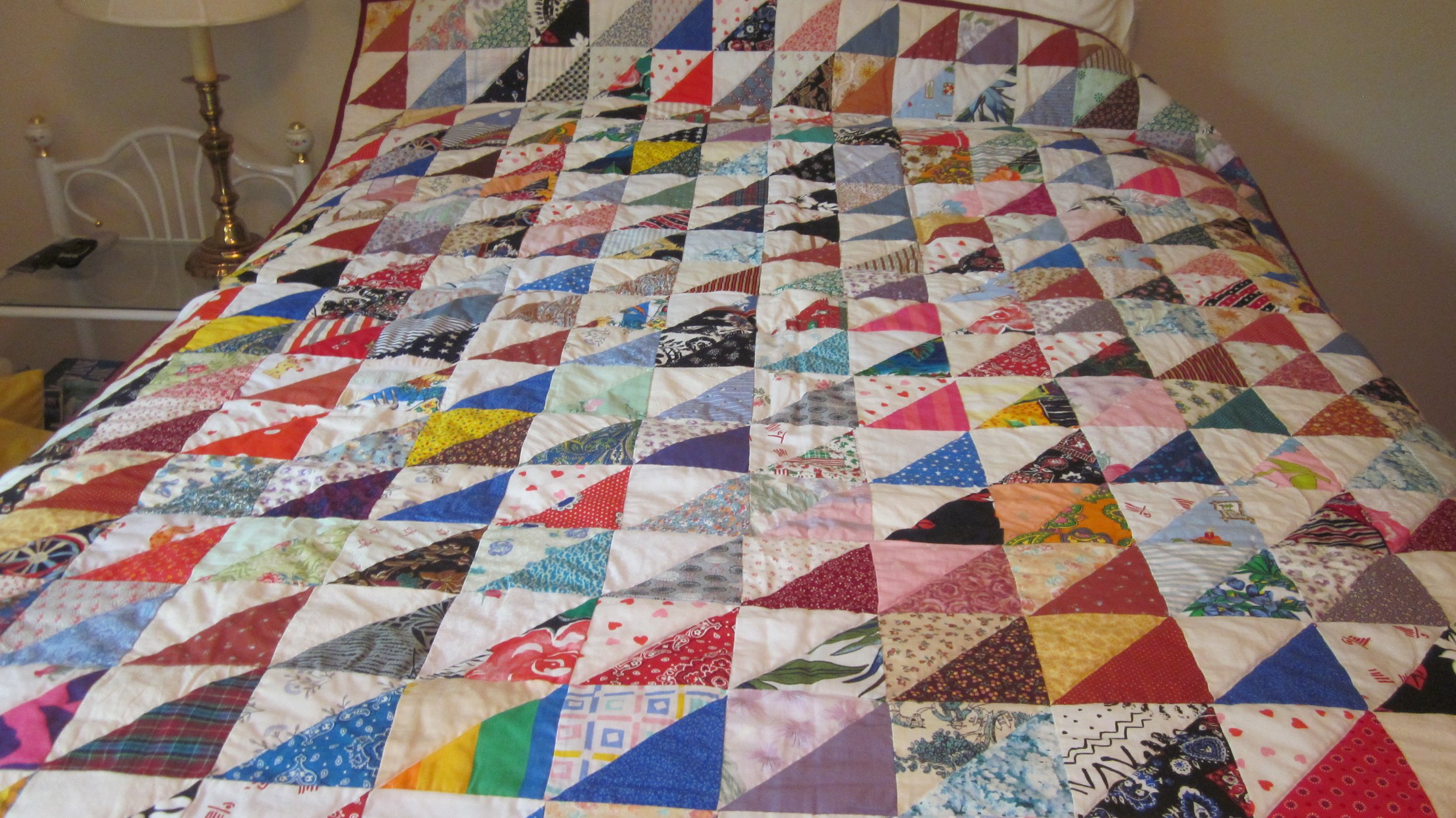 Half Square Triangles —  Main — 54” x 64” — $1,000