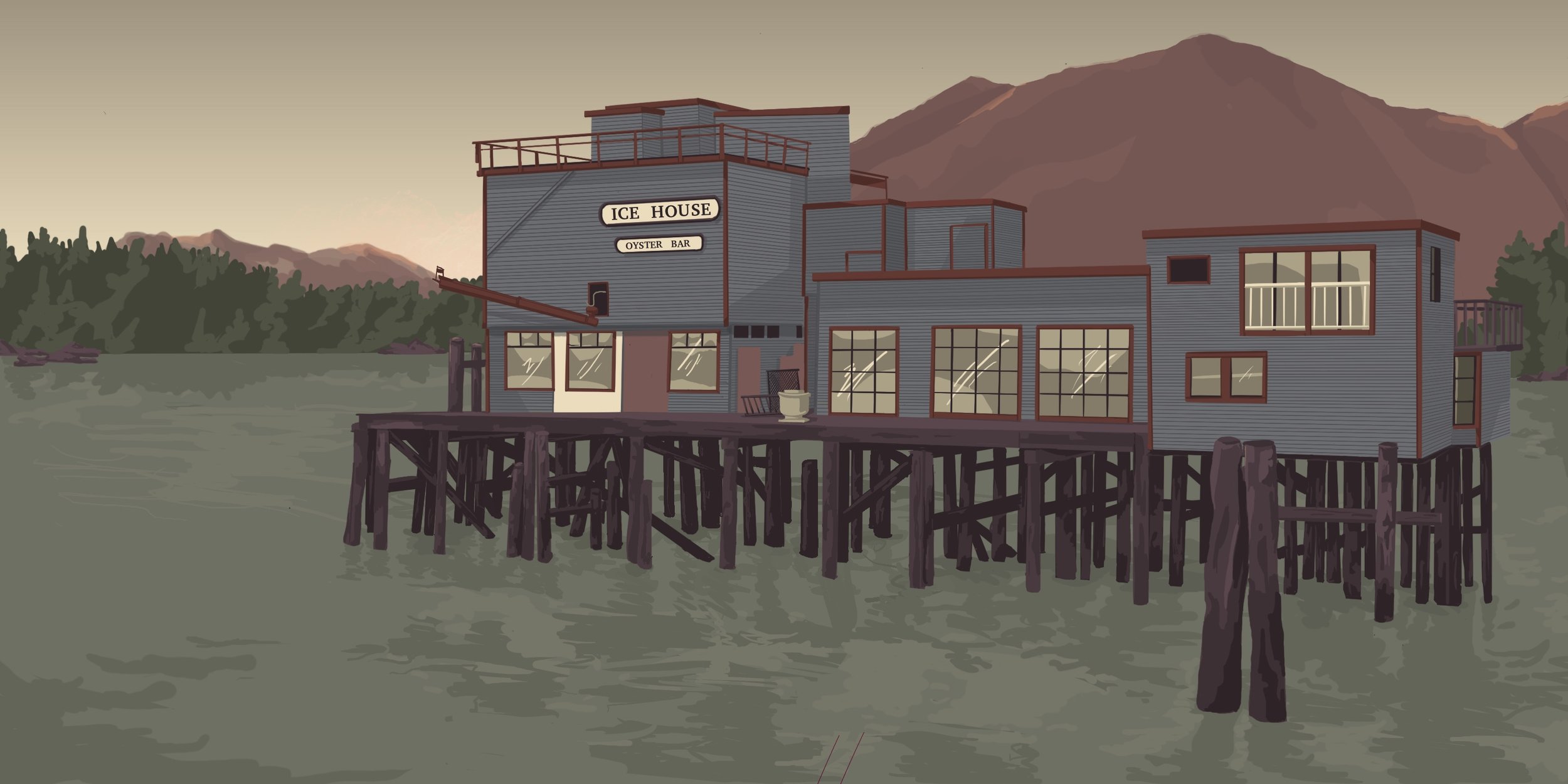 Tofino Color Study. digital work, procreate