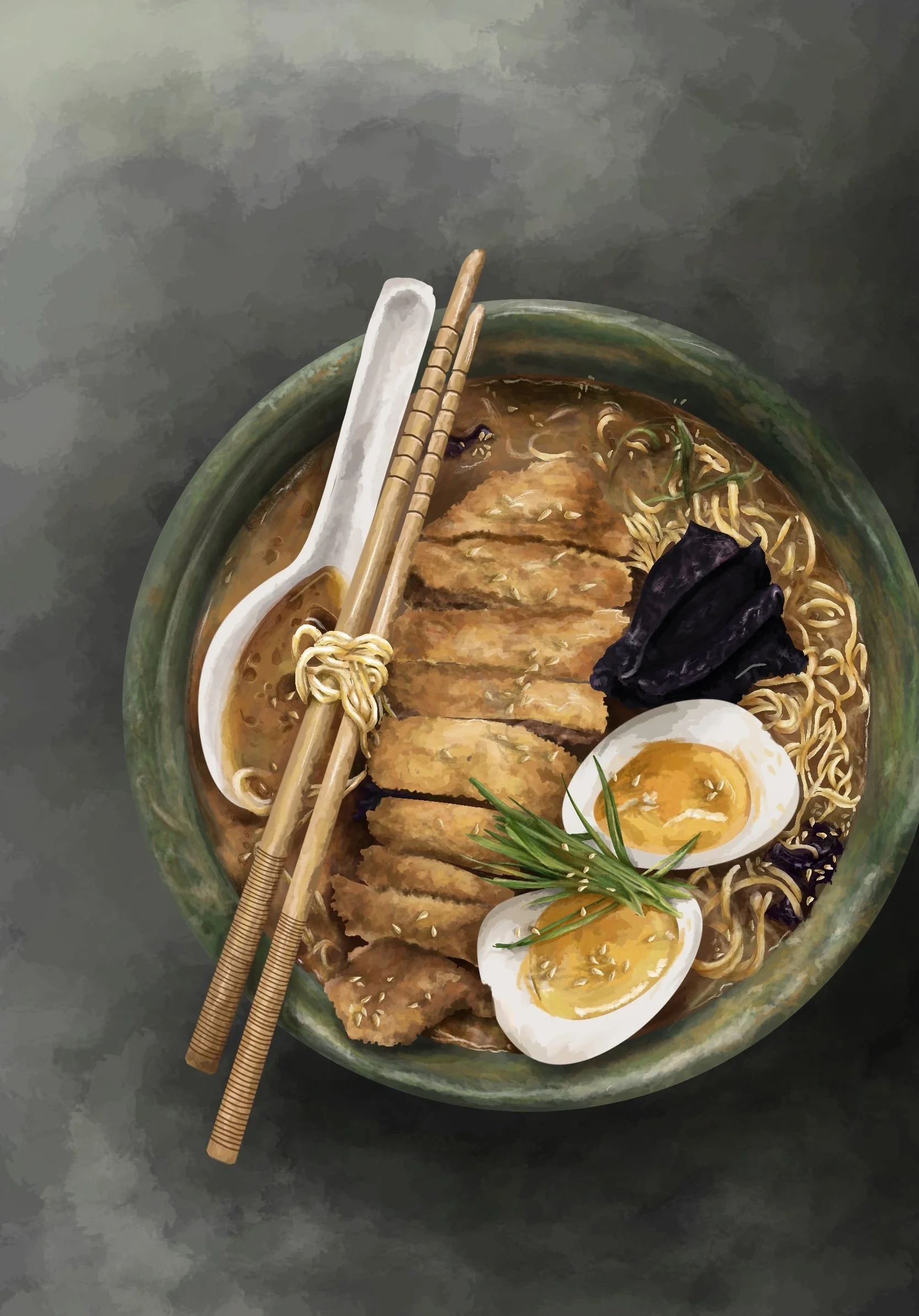 Send Noods, digital work, procreate