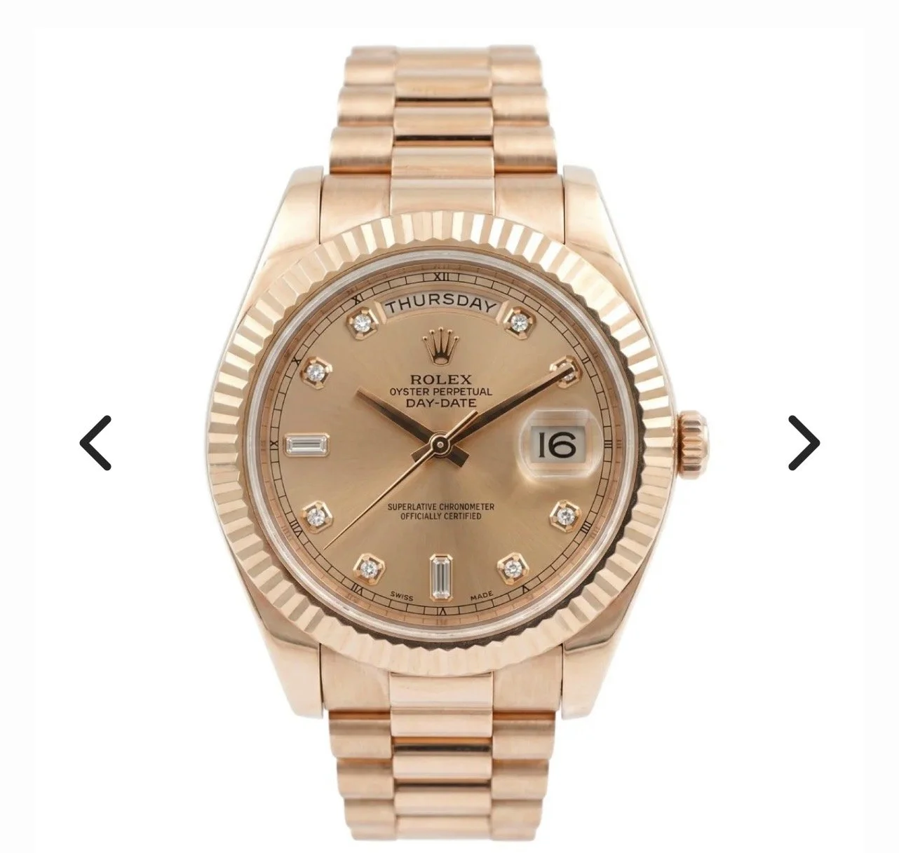 Rolex Day-Date Oyster Rose Gold 41mm - Pre-Owned