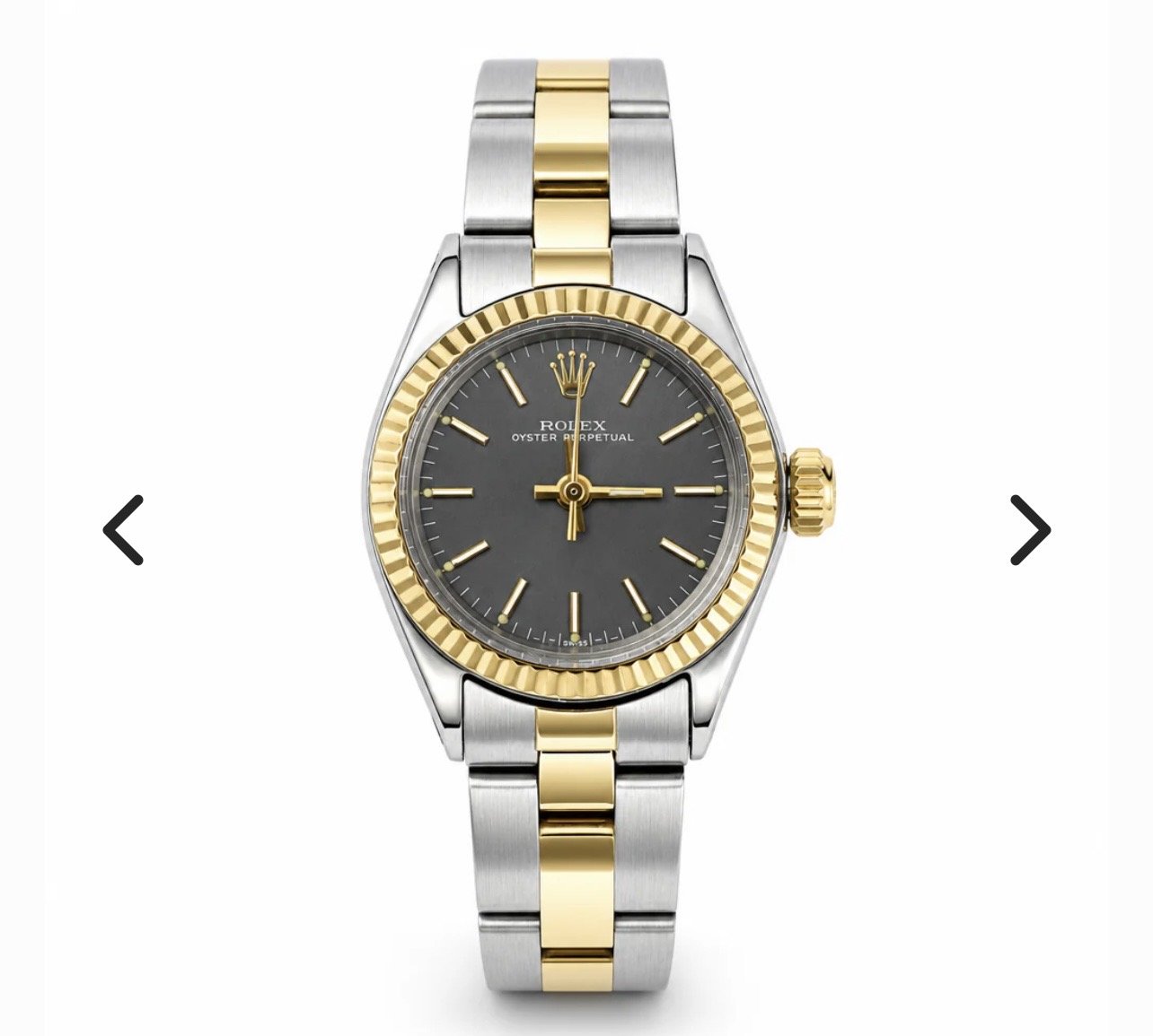 Rolex Oyster Perpetual Black Dial 24mm 67193 - Pre-Owned