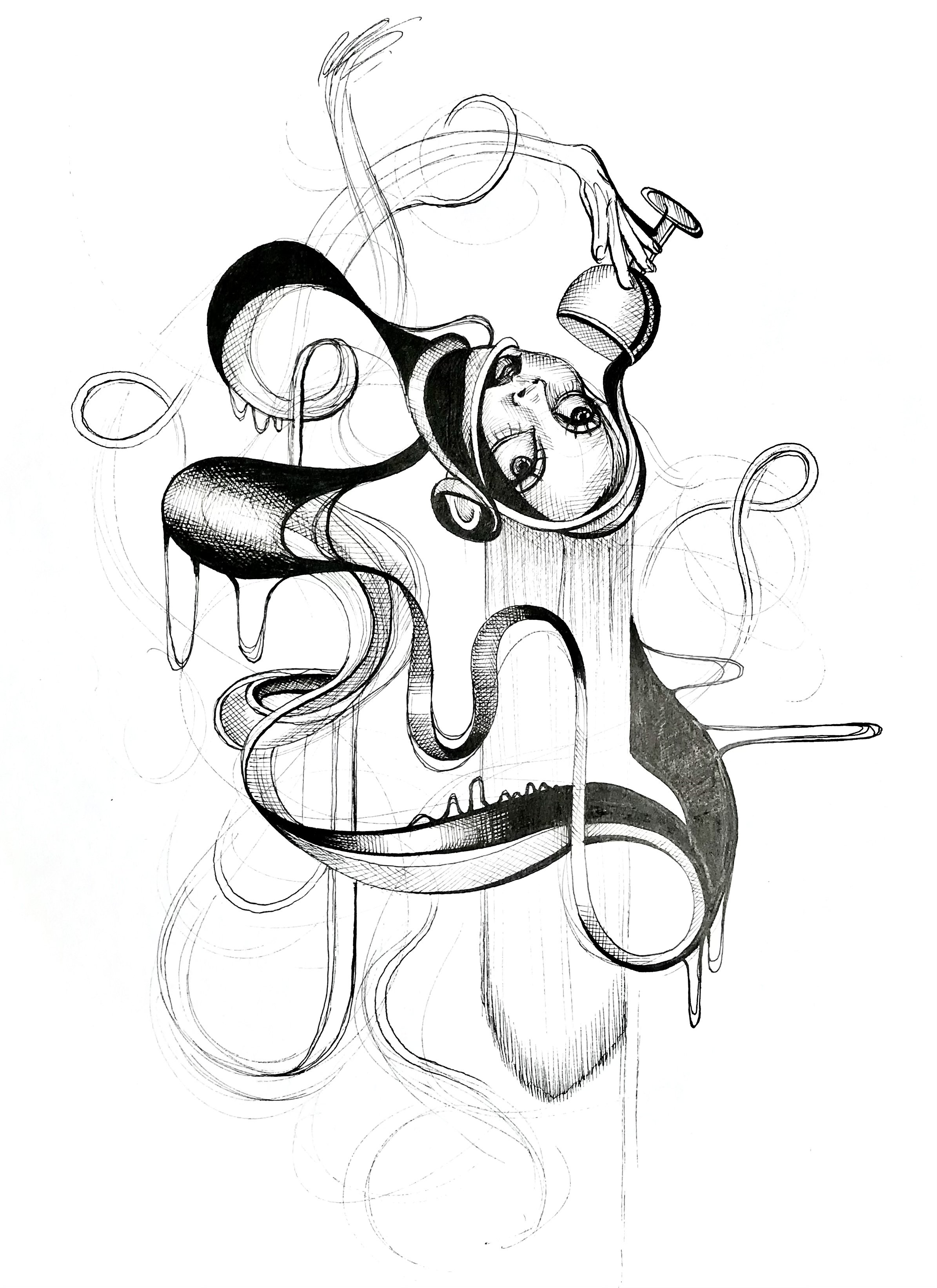 Ink Surrealist Art