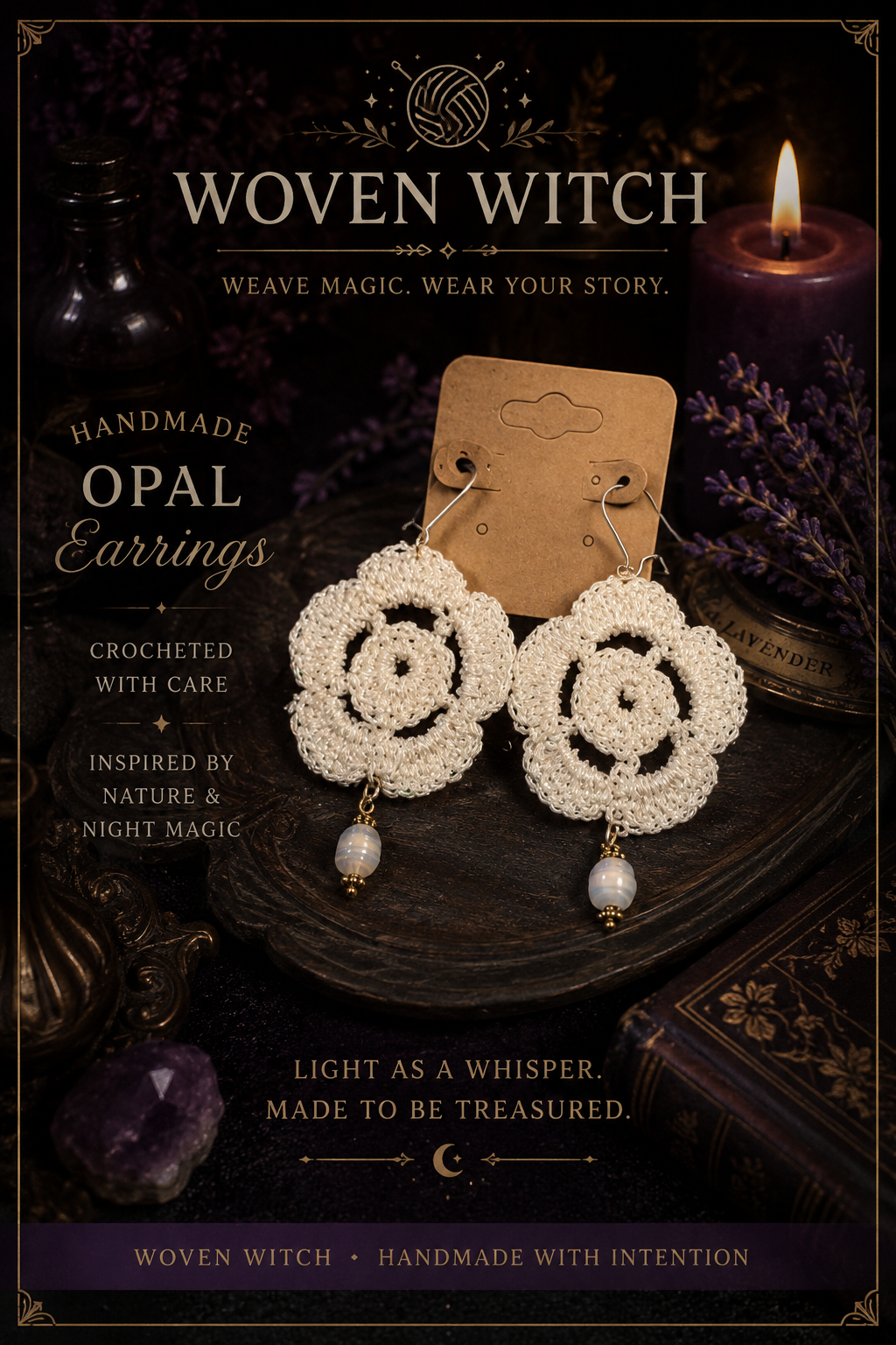 Moon Opal Earrings