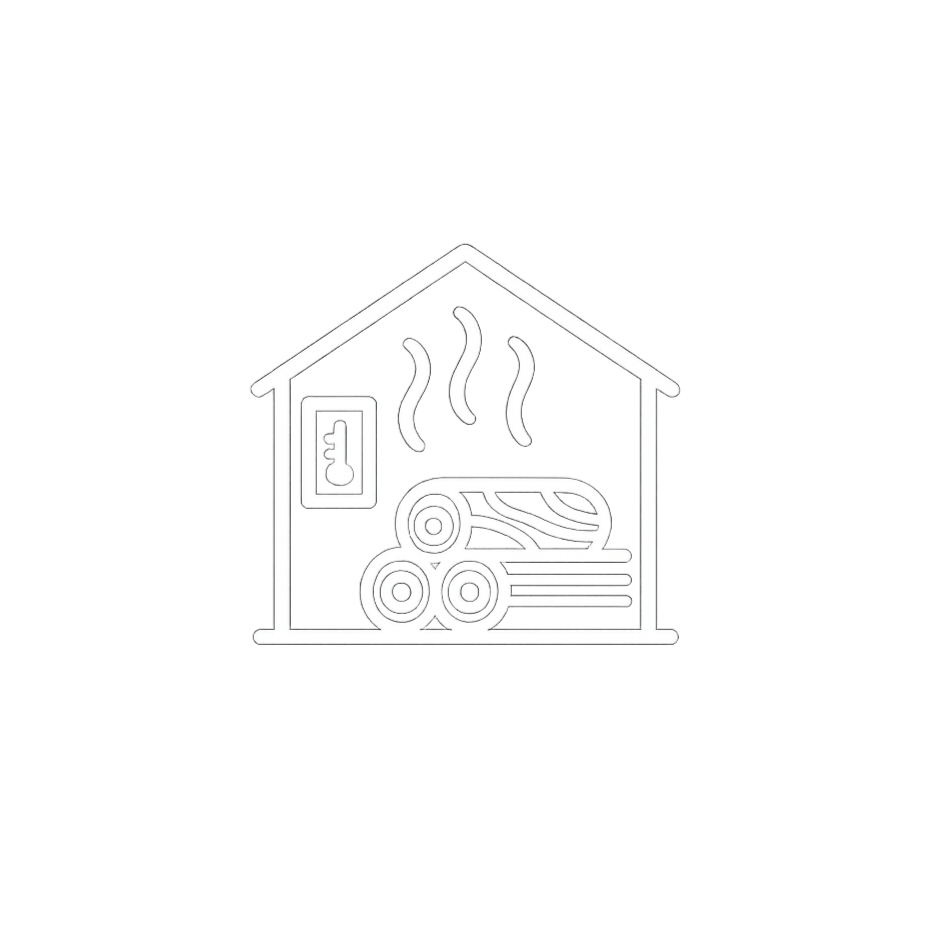 Illustration of a kiln drying wood