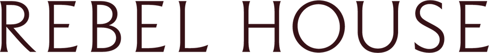 The words 'REBEL HOUSE' in large, dark red letters on a plain background.